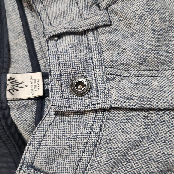 Prana Blue Textured Capri Pants Size 4 - Picture 6 of 7